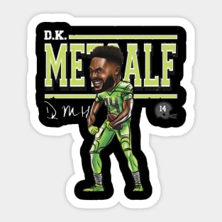 D.K. Metcalf Seattle Cartoon Sticker